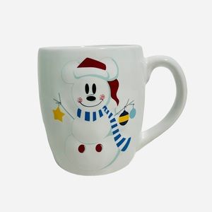 Disney Store Mickey Mouse Snowman Coffee Mug Cup